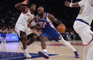 LEBRON DEBITOVAO POBEDOM U DRESU FILADELFIJE: Aktuelni šampion poražen na startu NBA lige, Šej nadigrao Vembanjamu LEBRON DEBITOVAO POBEDOM U DRESU FILADELFIJE: Aktuelni šampion poražen na startu NBA lige, Šej nadigrao Vembanjamu