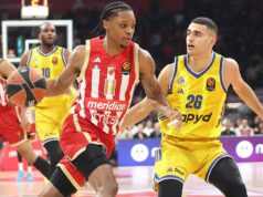 CRVENO-BELA DOMINACIJA U ARENI: Zvezda stotkom zaboravila poraz u derbiju i demolirala Makabi CRVENO-BELA DOMINACIJA U ARENI: Zvezda stotkom zaboravila poraz u derbiju i demolirala Makabi